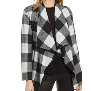 BB Dakota Checking It Open Front Knit Jacket, NWT, Xl